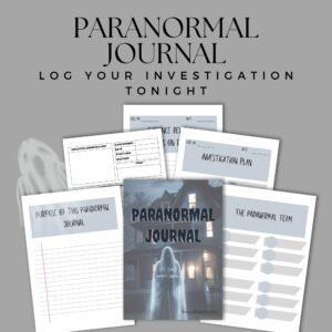 Paranormal Journal Investigation Log