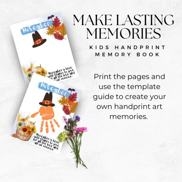 Handprint Memory Book