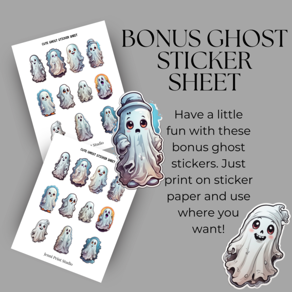 Ghost sticker Sheet